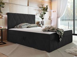 Mobistoxx Boxspring SIMONA 140x200 cm zwart