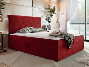 Mobistoxx Boxspring SIMONA 160x200 cm rood