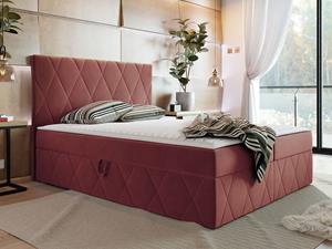 Mobistoxx Boxspring SIMONA 160x200 cm roze
