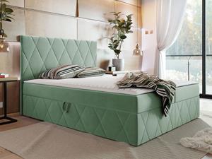 Mobistoxx Boxspring SIMONA 180x200 cm mintgroen