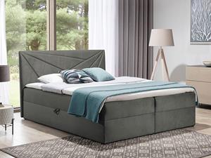 Mobistoxx Boxspring TITOUAN 140x200 cm grijs