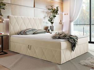 Mobistoxx Boxspring SIMONA 140x200 cm beige