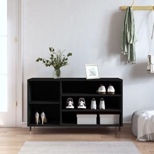 VidaXL Schoenenkast 102x36x60 cm bewerkt hout zwart
