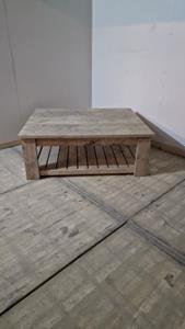 Het Steigerhouthuis OUTLET!  Salontafel brocant greywash