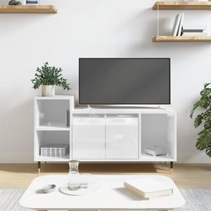 VidaXL Tv-meubel 100x35x55 cm bewerkt hout hoogglans wit