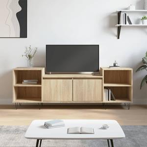 VidaXL Tv-meubel 160x35x55 cm bewerkt hout sonoma eikenkleurig