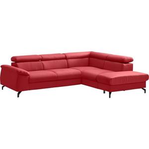 COTTA Polstergarnitur "Komaris I", (Set), Set: bestehend aus Ecksofa und Hocker, frei im Raum stellbar