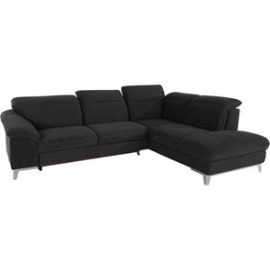 COTTA Polstergarnitur, (Set), Set: bestehend aus Ecksofa und Hocker, Ecksofa wahlweise Bettfunktion