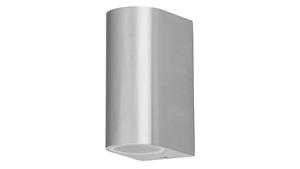Rabalux 8034 Außenleuchte Wandleuchte Chile Downlight aus Metall Glas gebürstet aluminium L:9,4cm B:6,5cm H:14,5cm IP44