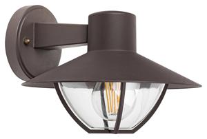 7884 Wandleuchte Almada braun transparent E27 1x max 10W IP44 L:27cm B:24cm H:18cm dimmbar - Rabalux