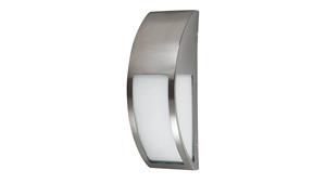 Rabalux - 8269 Außenleuchte Genova aus Metall/ Kunststoff Glas edelstahlfarben L:9,6cm B:8cm H:25,3cm IP44