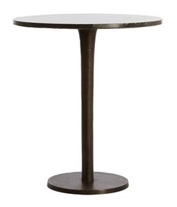 Light & Living Ronde Bijzettafel Pazo 48cm - Donkerbruin