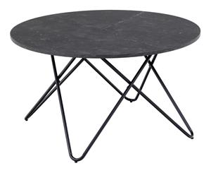 Bendt Ronde Salontafel Constantinos Marmer, 80cm - Zwart