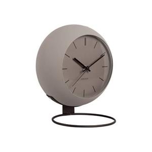 Karlsson  Table clock Nirvana Globe dark warm grey