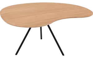 Goossens Salontafel Saya organisch, hout eiken blank, modern design, 79 x 36 x 61 cm