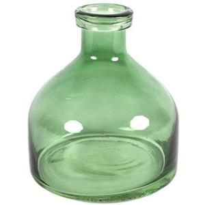 Countryfield Bloemenvaas Low Bottle - groen - glas - H20 cmA