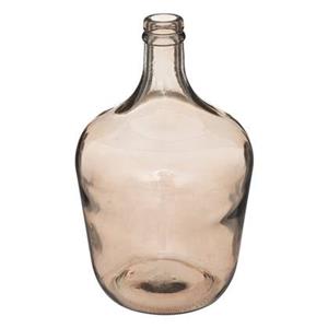 ATMOSPHERA vaas Fles - grijs transparant - glas - H30 x D18 cm