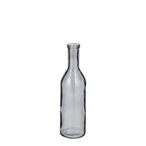 Mica Decorations Rioja Glazen Fles - H50 x Ã15 cm - Donkergrijs