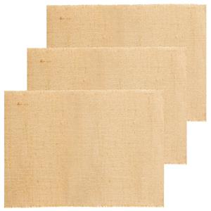 Chaks Jute tafelloper - 3x - 29 x 300 cm - beige met gouden draad erdoor -