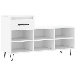VidaXL Schoenenkast 102x36x60 cm bewerkt hout wit