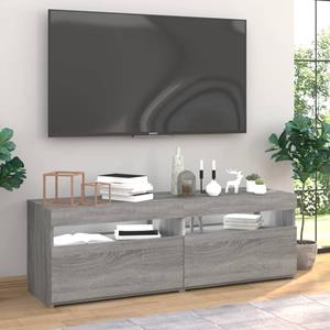 VidaXL Tv-meubels 2 st met LED-verlichting 60x35x40 cm grijs sonoma