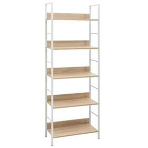 VidaXL Schap Eiken en wit 60 x 27.6 x 158.5 cm