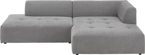 ATLANTIC home collection 3-zitsbank Leonardo Poef/voetenbank Ottoman met XXL ligoppervlak