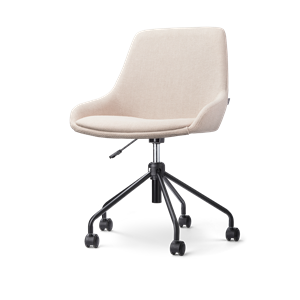 Nolon Nout-Isa bureaustoel beige - zwart onderstel