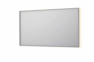 INK SP32 rechthoekige spiegel in stalen kader met dimbare indirect LED-verlichting, spiegelverwarming, color changing, en schakelaar 140 x 4 x 80 cm, geborsteld rvs