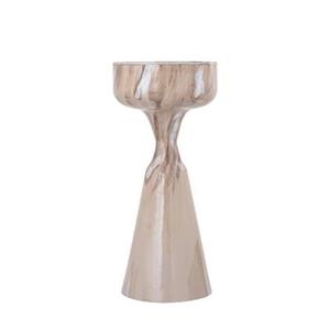 PTMD Bijzettafel Maran - 28x28x63 cm - Ijzer - Creme