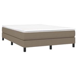 VidaXL Boxspringframe stof taupe 140x190 cm