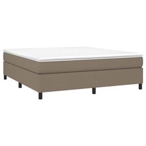 VidaXL Boxspringframe stof taupe 160x200 cm