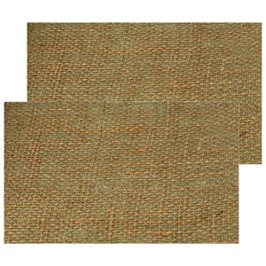 Chaks Jute tafelloper - 2x - 28 x 500 cm - beige - extra breed gaas -