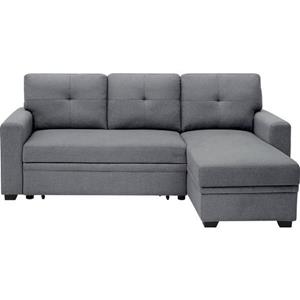 ATLANTIC home collection Schlafsofa, Ecksofa, mit Bettfunktion, Recamiere rechts oder links montierbar