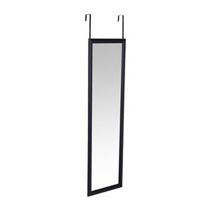 Xenos Deurspiegel - zwart - 34x124 cm