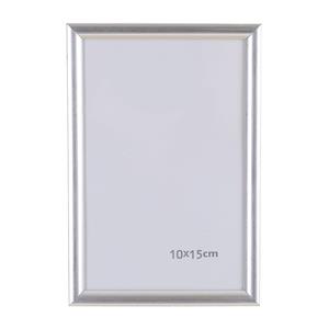 Xenos Fotolijst kunststof - 10x15 cm - zilverkleurig