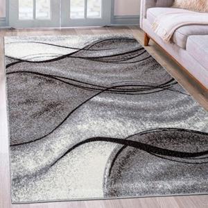 Home affaire Teppich "Tritom", rechteckig, mit besonders weichem Flor, Kurzflor, modernes Wellen Muster