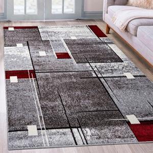my home Teppich "Deblin", rechteckig, weicher Flor, Kurzflor, Karo-Design, modern, geometrisches Muster
