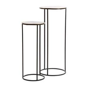 Light & Living Primo zuil set van 2 antiek brons|zwart