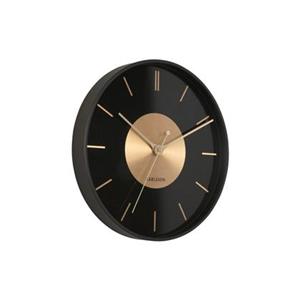 Karlsson Wandklok Gold Disc - Zwart - Ã35cm