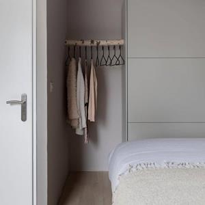 Decoratietakken Hangende garderobe Berk | Met zwarte haken | 100cm