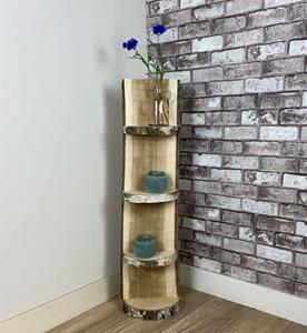 Decoratietakken Staand Boomstamrek Dudley | Eiken met bast | 100cm