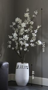 Decoratietakken Witte bloesemboom Nine met pot naar keuze | Medium | 150cm