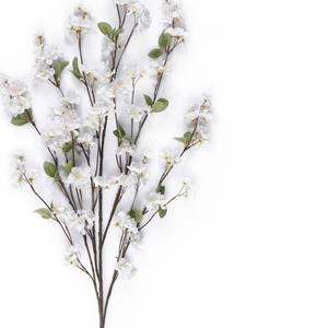 Decoratietakken Kunst Appelbloesemtak | Wit | 110 cm