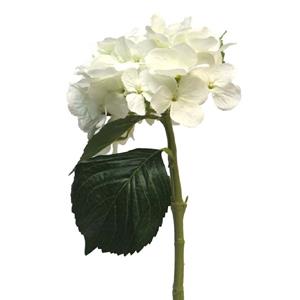 Decoratietakken Kunst Hortensiabloem | Wit | 45cm