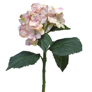 Decoratietakken Kunst Hortensiabloem | Wit/Roze | 45cm