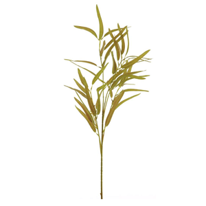 Decoratietakken Smal Eucalyptusblad | Rood/Groen | 90cm
