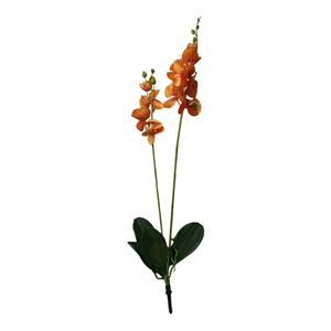 Decoratietakken Orchidee | Oranje dubbel | 90cm