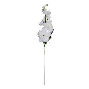 Decoratietakken Ridderspoor - Wit - 40cm