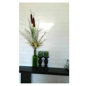 Decoratietakken Graspluim | Wit | 95cm